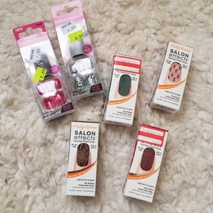 Bundle- 4 Nail Polish Strip and 2 Press On. New!